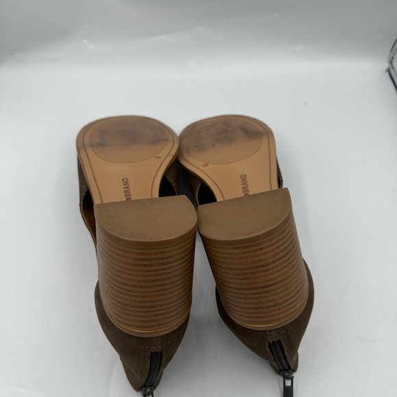 Lucky Brand Women’s Brown Leather Daily Block Heel Peep Toe Sandals Size 10M - Picture 8 of 10
